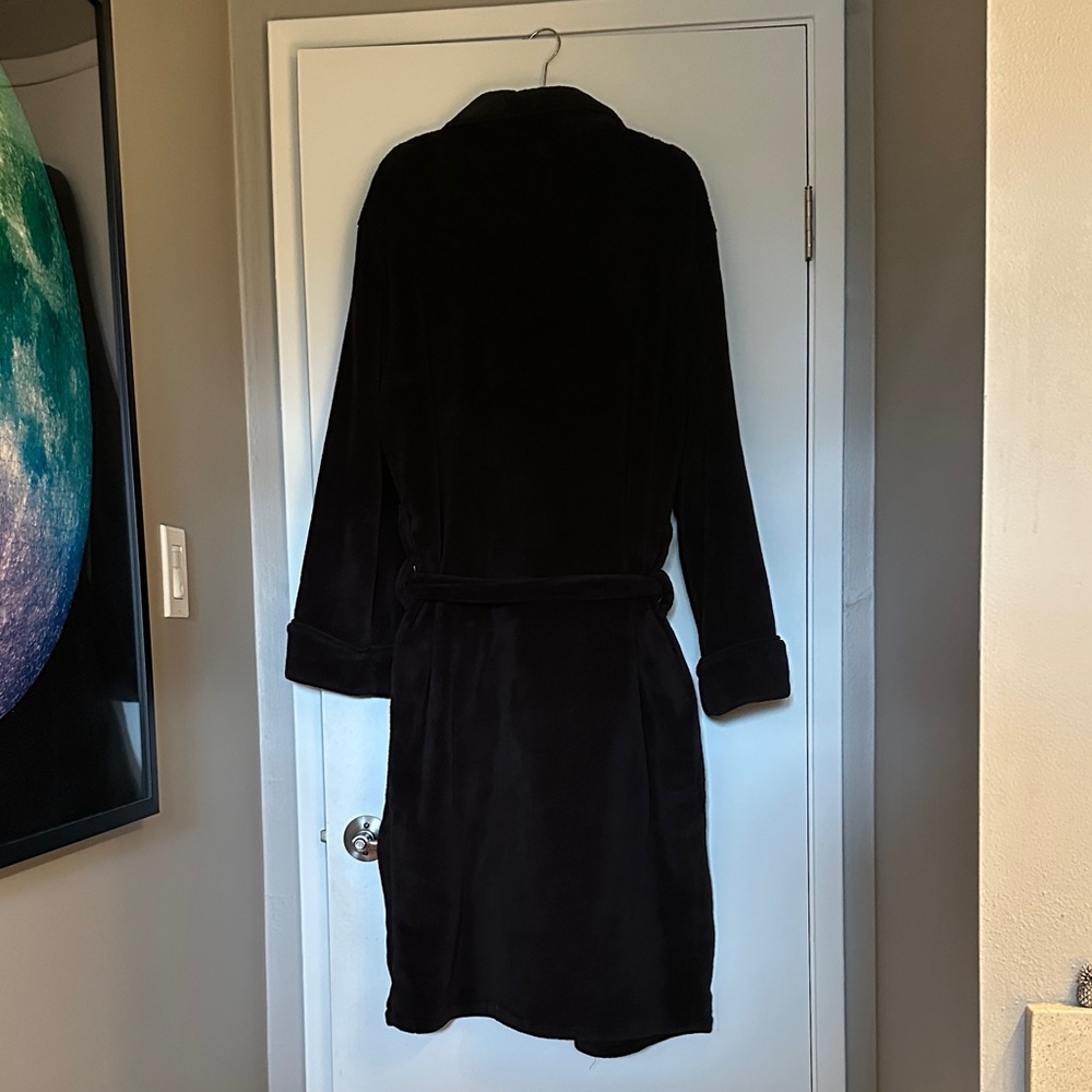 Merona Dark Plush Robe - Picture 4 of 4